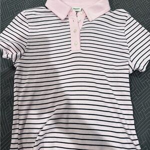 Abercrombie & Fitch Polo in Pink and Black Stripes - NWOT